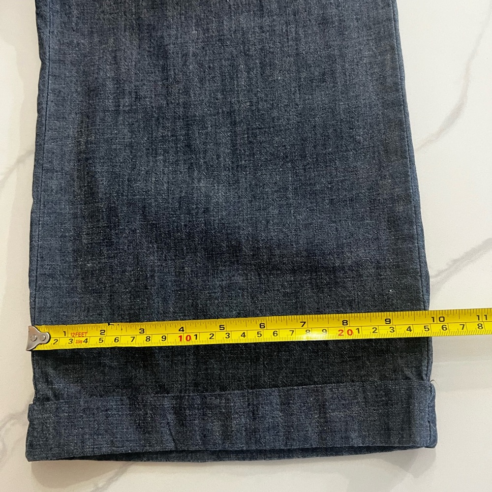 J.Jill Jacket and pants set  Blue 100% Cotton Denim Like size 14 great condition - Picture 12 of 14